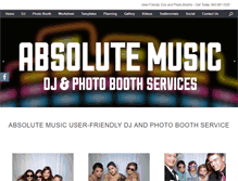 Tablet Screenshot of absolutemusicdjs.com